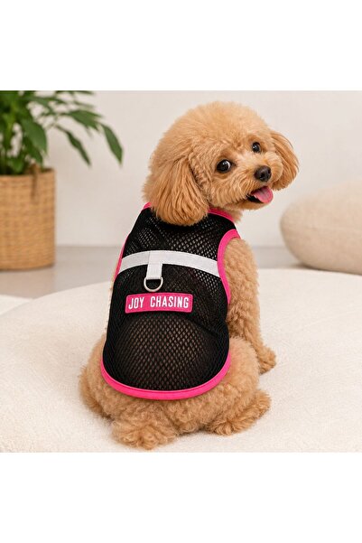 NEFES ALABİLEN KENDİNDEN TASMALI SIRT BAĞLAMALI KÖPEK KIYAFETİ