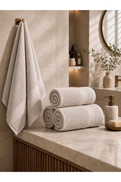 Saf By Arams 4-Piece, 100% Cotton, Bath Towel Set, 70x140 cm, 550GSM, Soft, Absorbent, and Premium Quality.