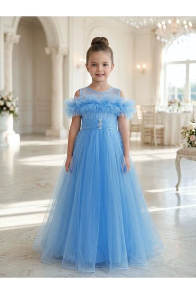 Surpie Shoes Girl's Evening Dress, Children's Tulle Dress