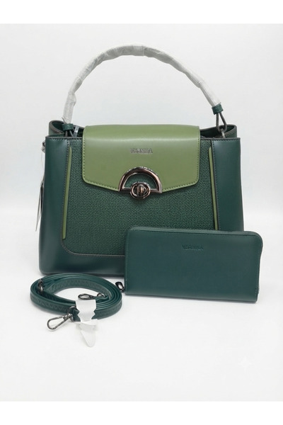 Matris VERNIKA Women’s 2-Piece PU Leather Tote & Crossbody Bag Set - 32.5x22cm