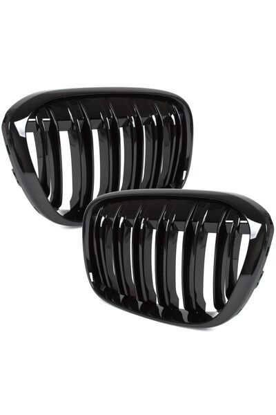 M MODECAR BMW X1 F48 15-19 grile frontale (tip rinichi) stânga + dreapta, neg...