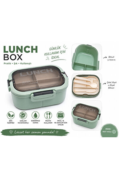 monthiron Compartmentalized Lunch Box – Practical Food Storage Container with...