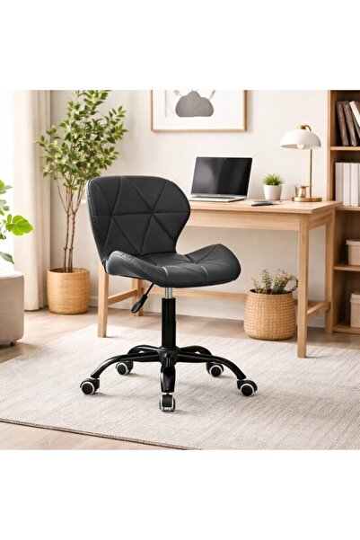 Solplant Scaun de birou, , Noto, piele ecologica, negru, 53.5x57x87 cm