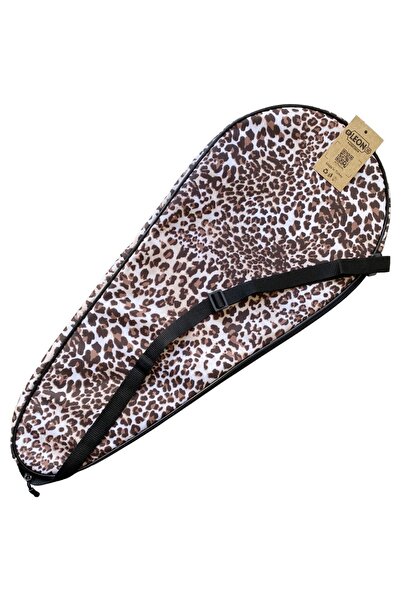 By Leon 1982 Leon Premium 27 İnch Raket Kılıfı Leopar Desenli Kahve