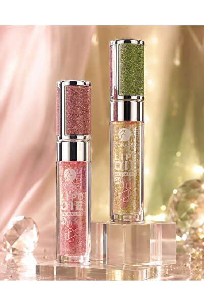 mazhar Ampoule & 24K Gold Glitter Magic Lip Oil 5 Gr 2'li Set