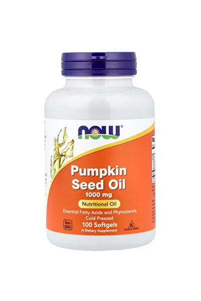 Now Foods Supplement, Pumpkin Seed Oil 1000 mg with Essential Fatty Acids and...