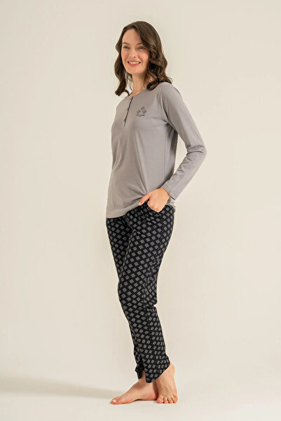 Pierre Cardin Women's Pajama Set, Combed Modal, 50% Cotton 50% Modal, Buttone...