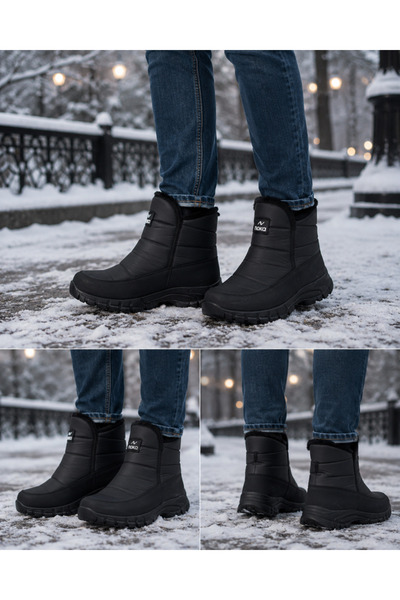 noka -- COLORADO Unisex Kışlık Kauçuk Taban Paraşüt Malzemeli içi Polarlı fer...