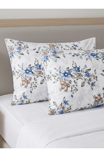 NİĞTEX Set of 2 Floral Pillowcases 50 X 70
