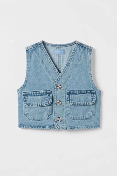 NOBLEKIDS La Ciel Paris Kids Denim Vest Blue