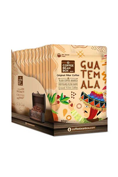 Coffee Bean Box Altıntelve GUATAMALA FİLTRE KAHVE 800 GR ( 80gr X 10 ADET)