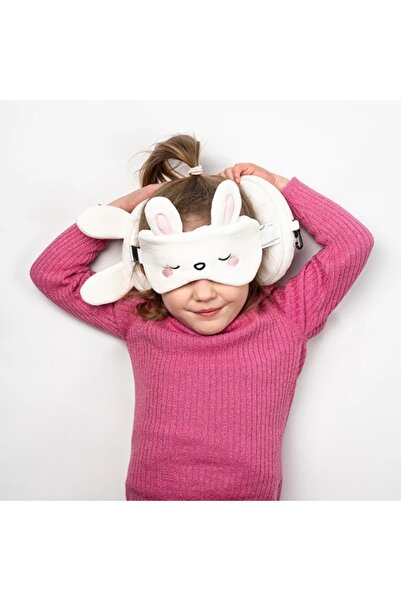 Relaxeazzz Children's Travel Pillow and Eye Mask-Adoramals Frances the Rabbit