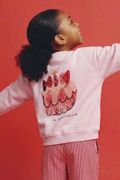 NOBLEKIDS La Ciel Paris Girls' Sweatshirt and Striped Sweatpants Set