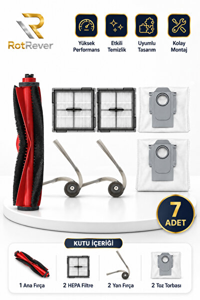 Ozemtek Roborock S8 Pro / S8 Pro+ / S9 / S9 Plus Robot Süpürge Fırça Hepa Fil...