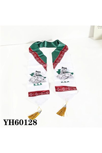 KAZUKO Saudi National Day Scarf with Stylish Heritage Design – Luxurious Nati...