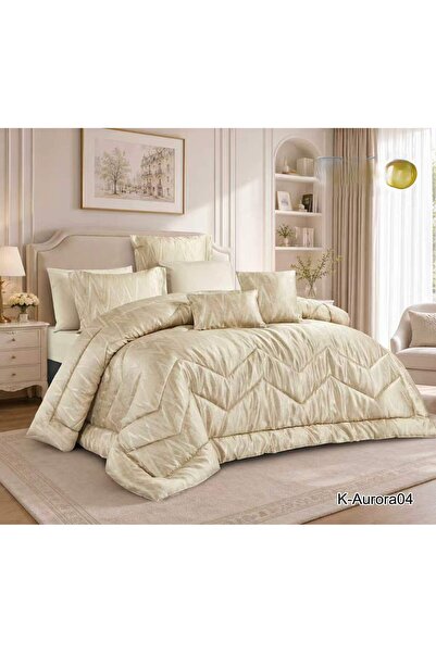 miral مفرش سرير نفرين بحشوه ممتازه ثقيله جاكار صيفي فاخر عدد القطع 8قطع 240×260