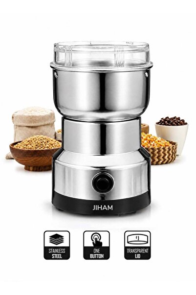 JIHAM Multipurpose Electric Coffee Bean Grinder, Premium Stainless Steel Mill...