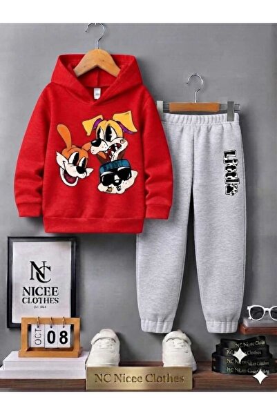 NC Nicee Clothes Children's Tracksuit Unisex (Three Dogs Printed Winter Wear)