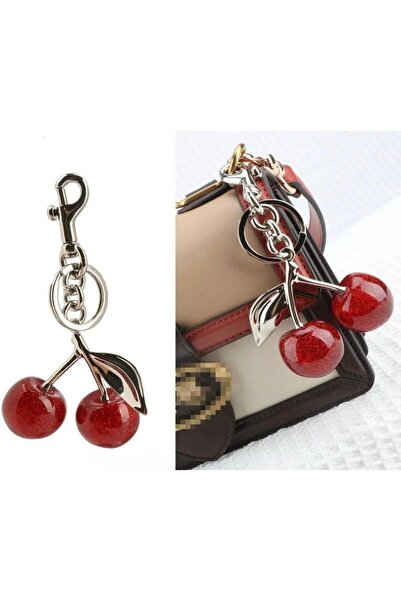 Mega Bazaar Shiny Cherry Figured Bag Ornament