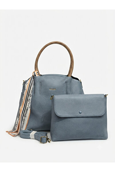 Matris VERNIKA Women’s 2-Piece PU Leather Tote & Crossbody Bag Set - 41.5x30 cm