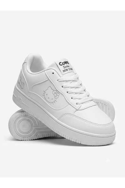 Generic Women White Cartoon Graphic Casual Sneakers