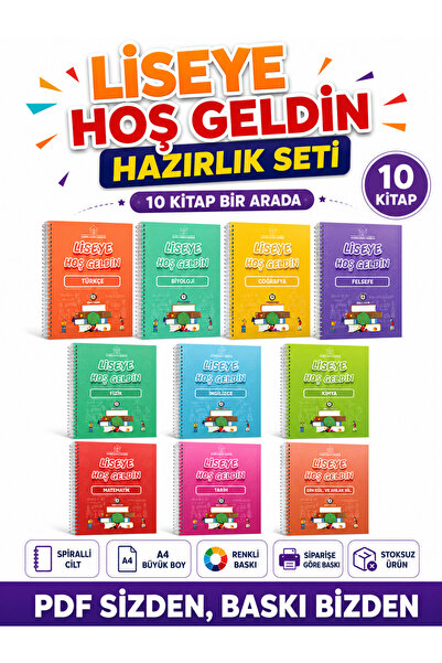 Modus Yayınları Liseye Hoş Geldin 9. Sınıfa Hazırlık Tüm Dersler 10 Kitap Set...