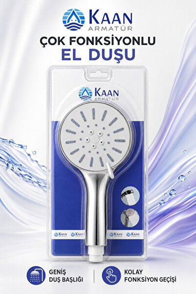 Çok Fonksiyonlu El Duşu – Geniş Yuvarlak Başlık