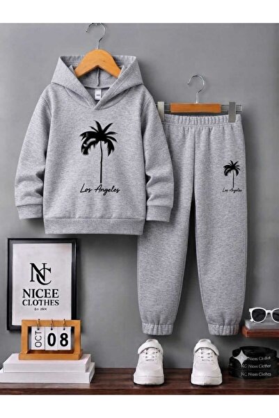 Leto Lykia Children's Tracksuit Unisex (Black Tree in the Middle Losangels Wi...