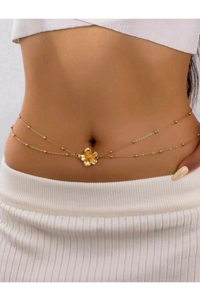 Mega Bazaar Flower Motif Waist Chain Accessory