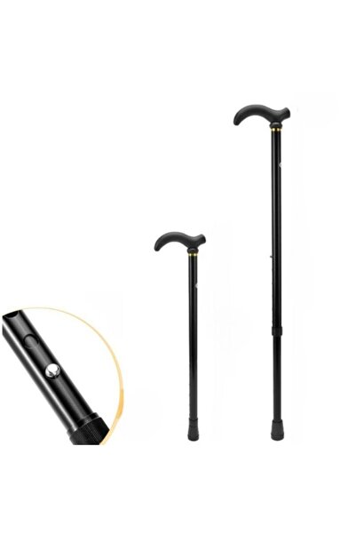 CANEEN Adjustable Cane 88cm, Metal with Adjustable Height and Locking Button,...