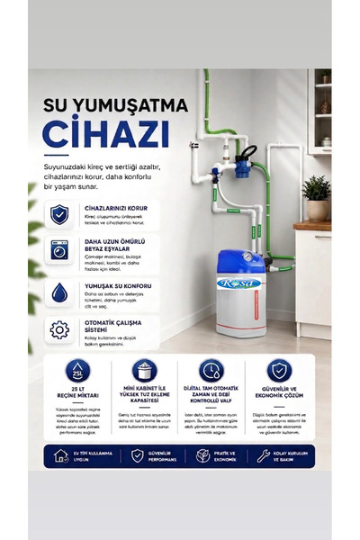 ROSA WATER ARITMA SİSTEMLERİ Rosa Water Mini Kabinet Su Yumuşatma Cihazı - Ru...