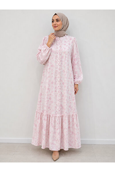 Modam fashion tesettür çiçekli elbise