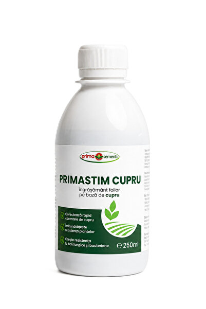 Prima Sementi Primastim Cupru – Îngrășământ Foliar Cupru Sistemic 7% + Acizi ...