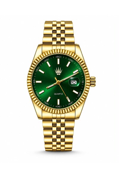 WATCHOFROYAL Kaelor Gold Green Steel Wristwatch