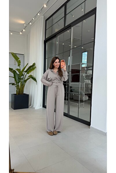 elif teke Massi Modal Suit Gray
