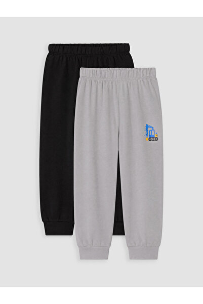 LC Waikiki Boys' Printed Pajama Bottoms 2-Piece Set
