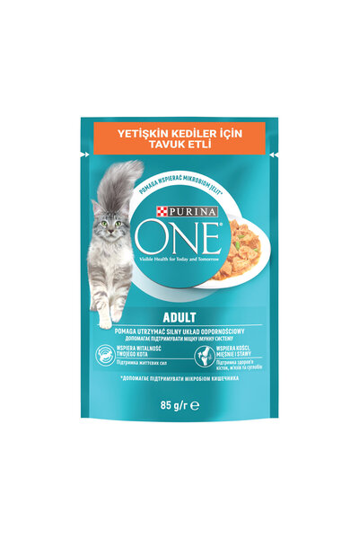 Purina One Yetişkin Kedi Maması Tavuk & Fasulye 6 X 85 G