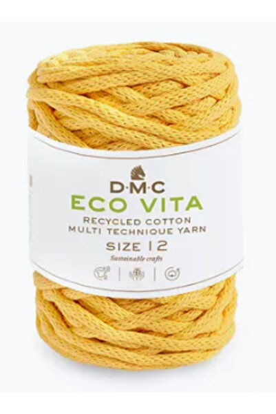 Dmc Fir pentru macrame, tricotat si crosetat Vita 12mm DMC, 250g/55m, 92 galb...