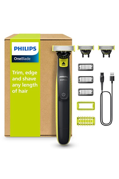 Philips OneBlade 360 Yüz ve Vücut - elektrikli tıraş makinesi, düzeltici ve vücut bakım setiQP2824/31)