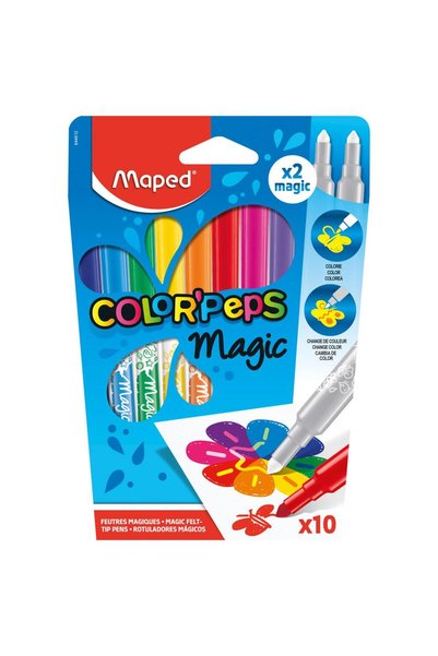 Maped ΜΑΓΙΚΟΙ ΜΑΡΚΑΔΟΡΟΙ Χ 10 ΣΕ ΧΑΡΤΙΝΟ ΚΟΥΤΙ (844612)