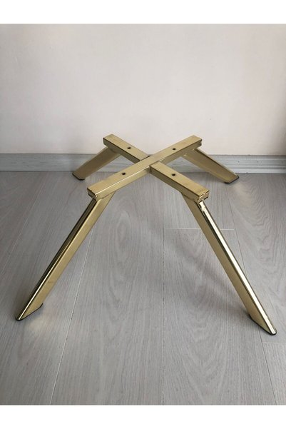 KARAKOÇ Metal, Dört Bacaklı , Ahtapot 23 CM Gold Kaplama Berjer Ayağı (1 Adet)