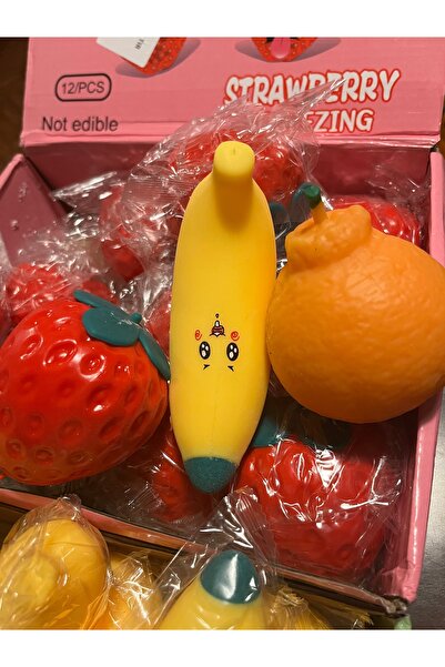 BLACK DİAMOND PLUSH TOY 3’lü Mükemmel meyveli Set Sukuşi ( Çilek + Muz + Mand...