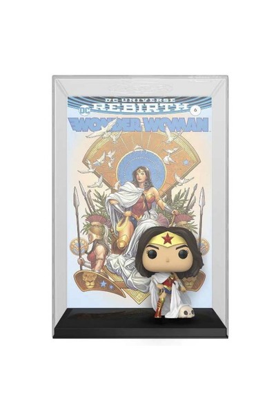 Funko Pop Comic Cover! DC: Wonder Woman 80th- Wonder Woman On Throne (Rebirth)