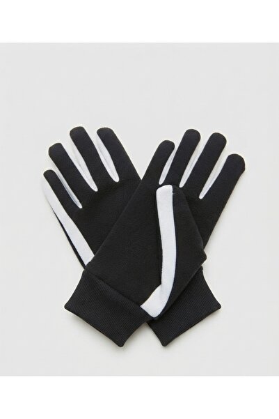 Modalight Black and White, Combination Fleece Men's Gloves
