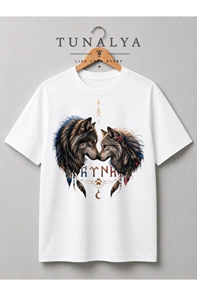 Grafftee Clothing TUNALYA Güçlü Bozkurt Özel Tasarımlı Premium Baskılı Unisex...