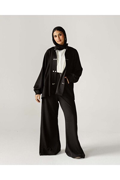 Glow Black Relaxed Snap Set