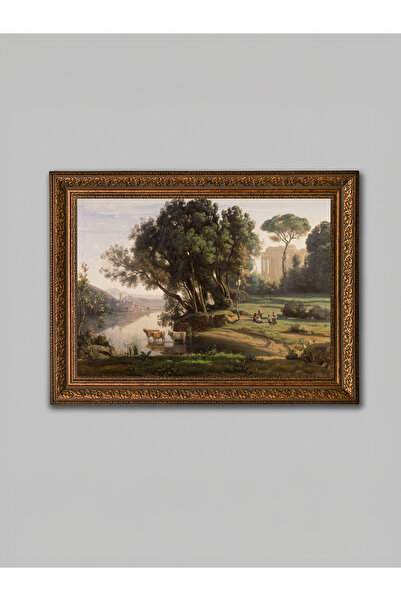WoodyArts Pictură decorativă de perete pentru sufragerie, cu rame vintage, cu...