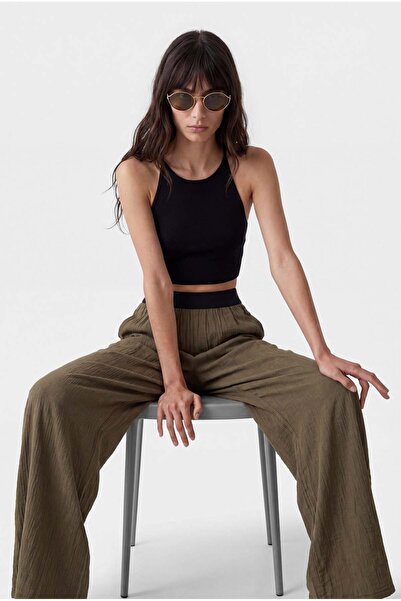 PAULMARK Women's Wide Leg Trousers