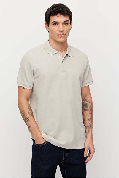 PAULMARK Men's Contrast Stitch Polo Collar T-Shirt
