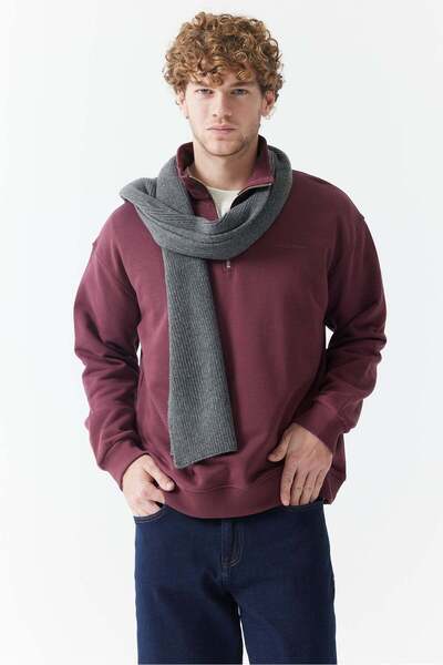 PAULMARK Erkek Basic Sweatshirt